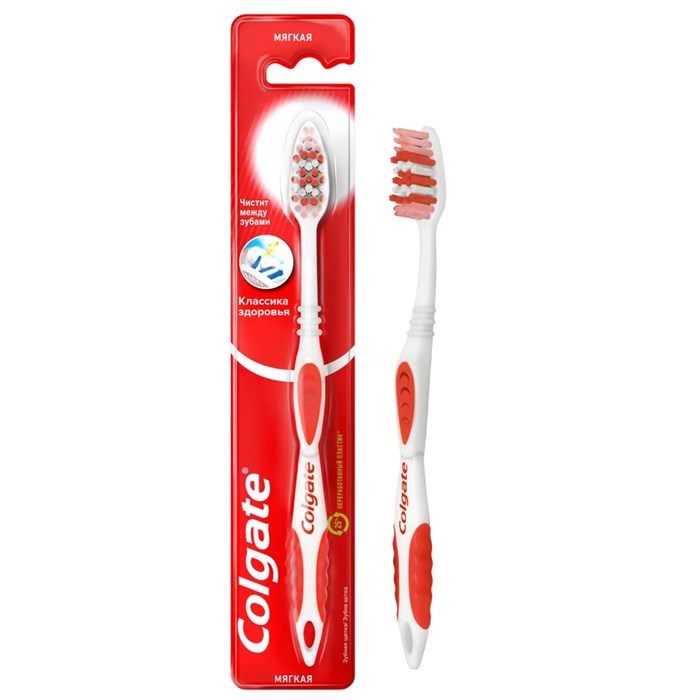 Зубная щетка Colgate Классика здоровья мягкая 4043 - фото 9173