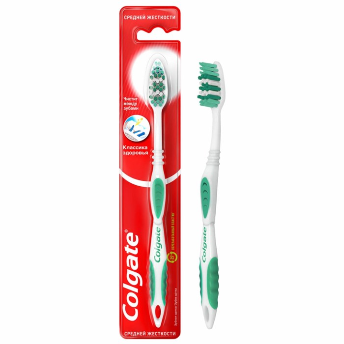 Зубная щетка Colgate Классика здоровья средняя 4044 - фото 9174