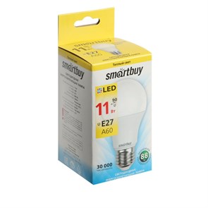 {{productViewItem.photos[photoViewList.activeNavIndex].Alt || productViewItem.photos[photoViewList.activeNavIndex].Description || 'Лампа cветодиодная Smartbuy, 11Вт, E27, 880Лм, 3000К, теплый белый'}}