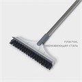 Щетка для мытья труднодоступных мест, с водосгоном, 107х22х4,5см 4147