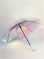 Зонт-трость полуавтомат Голография, 8 спиц, R=50/58 см, d=100см, хамелеон 4349